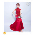 2016 Lady fashion Red Mermaid dîner robe longueur du sol sans manches slim fitting flare hem sexy formal Mermaid robe de soirée